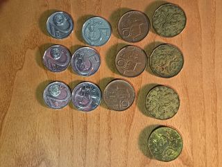 set 13 monete rare collezione cecoslovacchia praga