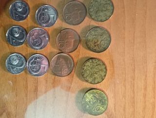 set 13 monete rare collezione cecoslovacchia praga