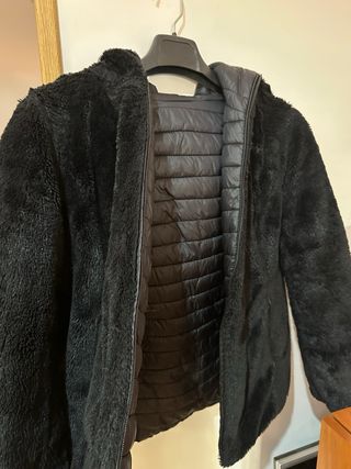 Abrigo reversible negro