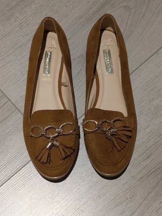 Zapatos planos bailarinas marrones