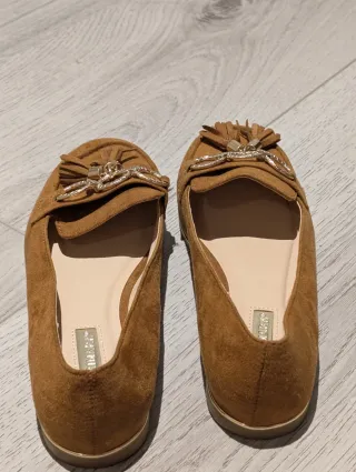 Zapatos planos bailarinas marrones