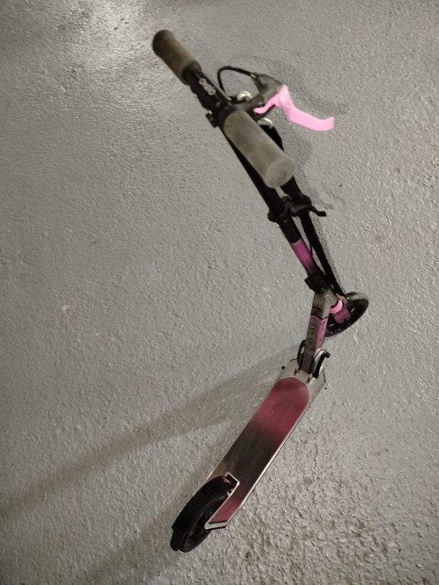 Patinete Plegable Rosa y Negro