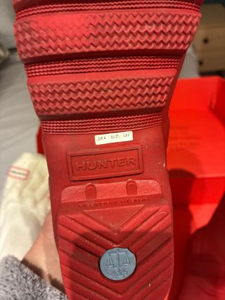 Botas Hunter Rojas 37