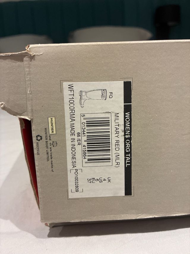 Botas Hunter Rojas 37