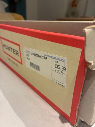Botas Hunter Rojas 37