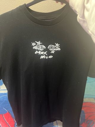 Camiseta Negra Bershka Talla XL