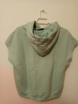 Sudadera sin mangas verde
