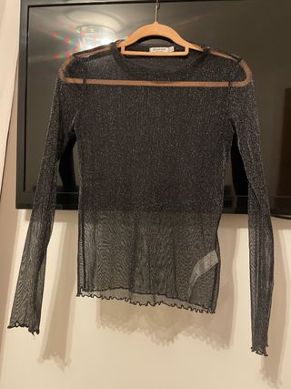 Top brillante Stradivarius Talla L