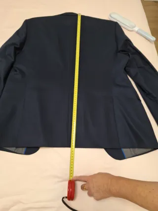 Traje de caballero azul