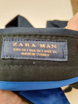 Traje de caballero azul