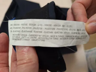 Traje de caballero azul