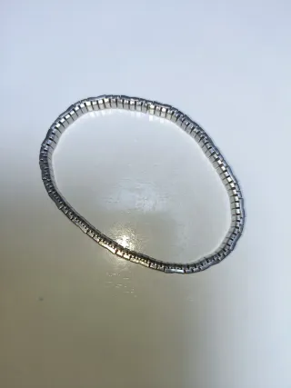 Lote 4 Pulseras Plata y Negra Bijou Brigitte