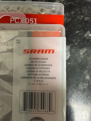 Cadena SRAM PC 1051 10 Velocidades MTB , 2 por 1