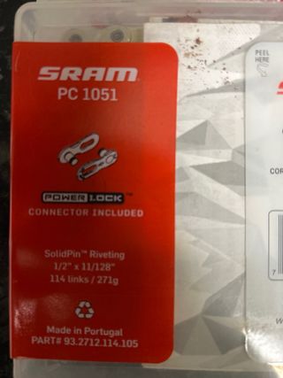 Cadena SRAM PC 1051 10 Velocidades MTB , 2 por 1