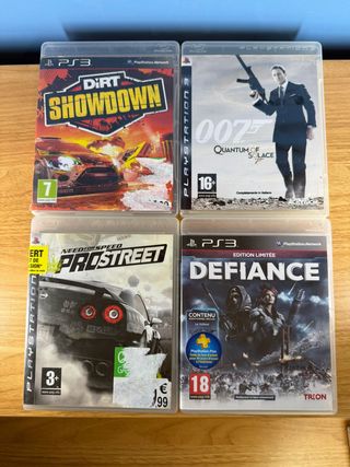 Lotto 7 Giochi PS3: Need for Speed, Defiance, Dirt