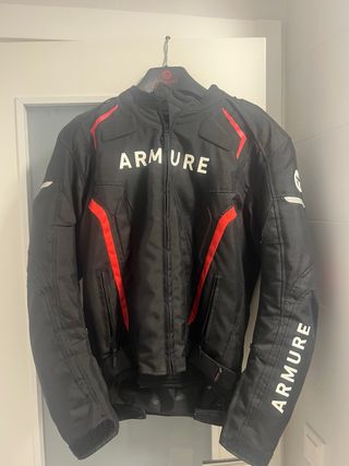 Chaqueta Moto Armure HAMO Negra Roja