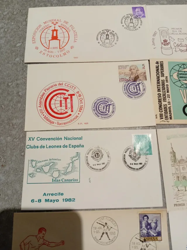 Lotto di 20 buste e cartoline filateliche