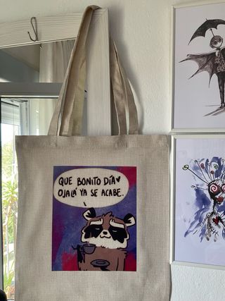 Bolso Tote Mapache Frase Divertida
