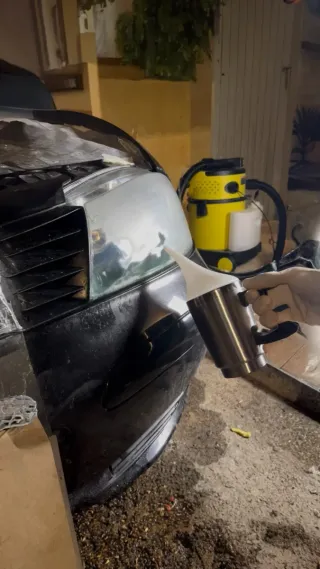 Pulido de faros con Polimero