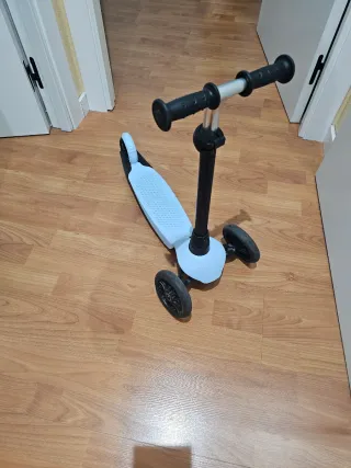 Patinete 3 Ruedas Azul plegable