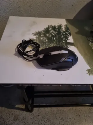 Ratón Gamer Negro y Blanco