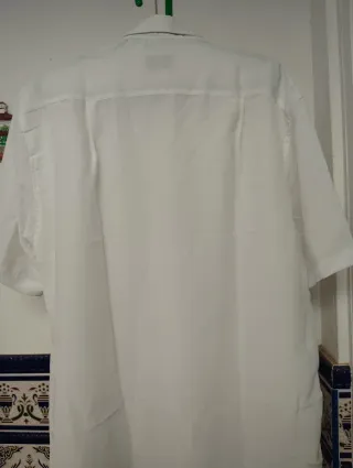 Camisa Seda Blanca Caballero Nueva