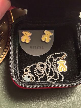 Conjunto Tous: Pendientes y Collar Oso