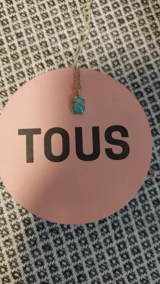 Colgante Oso Tous Plata y Turquesa