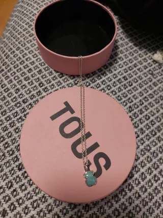 Colgante Oso Tous Plata y Turquesa