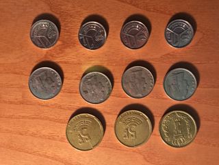 Lotto 11 monete rare Belgio collezione