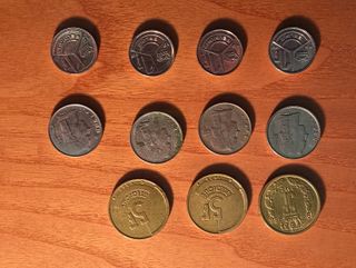 Lotto 11 monete rare Belgio collezione