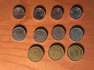 Lotto 11 monete rare Belgio collezione