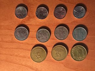 Lotto 11 monete rare Belgio collezione