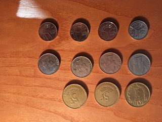 Lotto 11 monete rare Belgio collezione