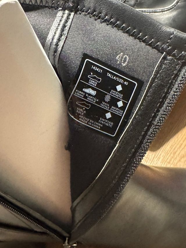 Botines Tacón Xti Mujer Talla 40 Negro