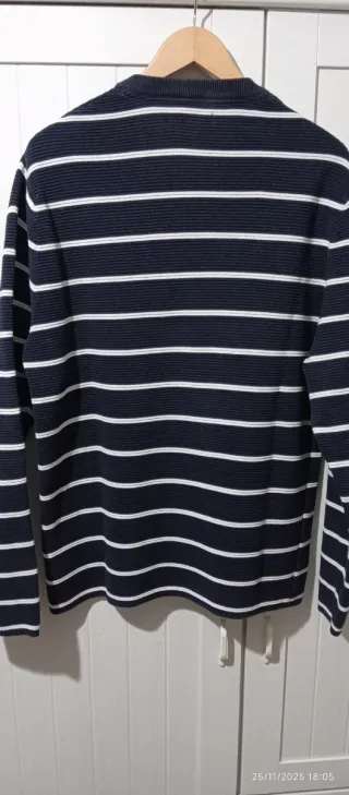 Jersey rayas azul y blanco talla XL