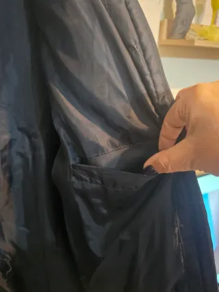 Abrigo acolchado Real Madrid Hombre Negro