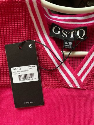 Camiseta deportiva GSTO rosa talla XS mujer o niña