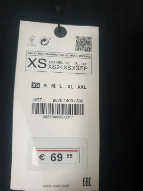 Vestido blazer smoking manga abullonada Zara