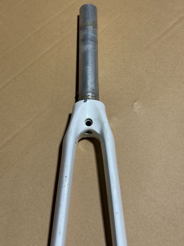 Forcella in carbonio per bici da strada bianca 1"1/8