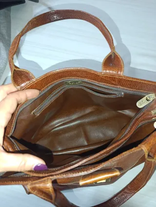 Borsa donna vintage marrone