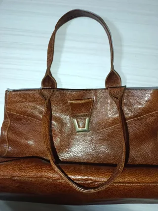 Borsa donna vintage marrone
