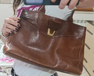 Borsa donna vintage marrone