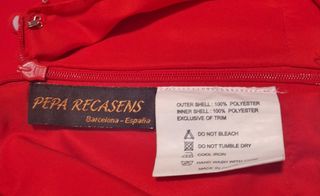 Vestido de fiesta Pepa Recasens rojo