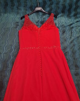 Vestido de fiesta Pepa Recasens rojo