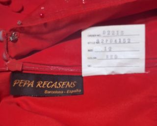 Vestido de fiesta Pepa Recasens rojo