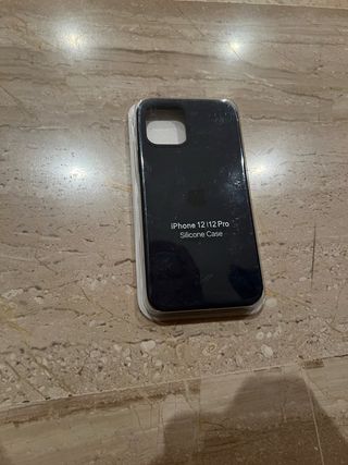 Funda Silicona iPhone 12 Pro Negra