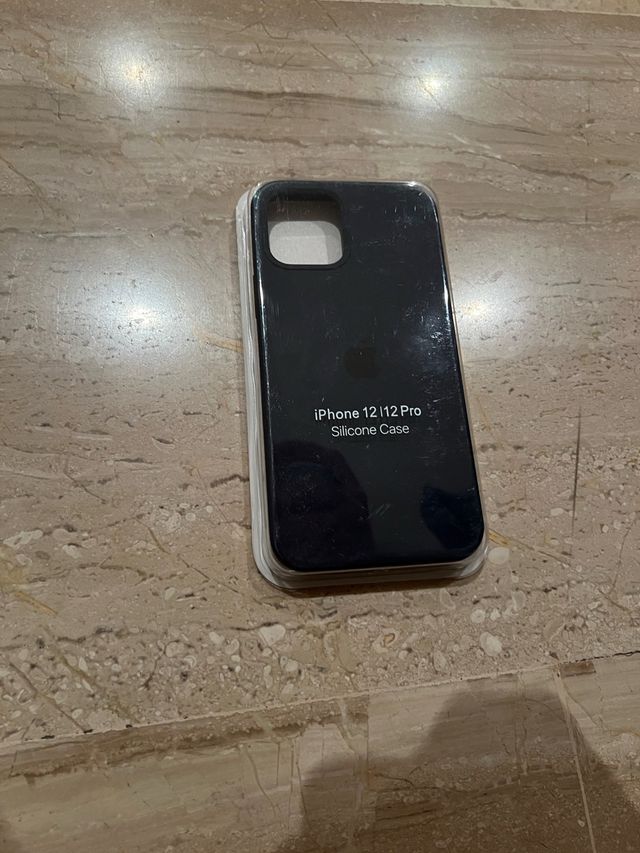 Funda Silicona iPhone 12 Pro Negra
