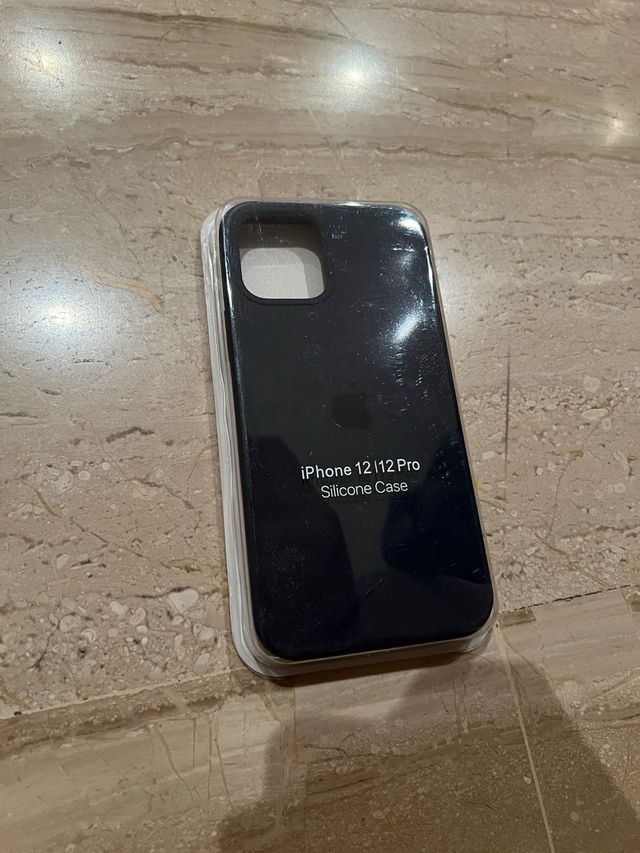 Funda Silicona iPhone 12 Pro Negra