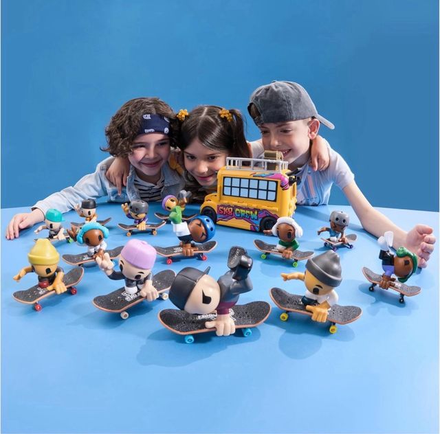 NUEVO! Pack 2 Finger Skate Sk8 Crew nuovo da estrenare